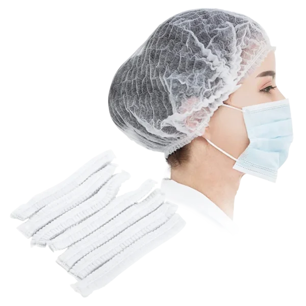 Gorro Clip Blanco O Cofia Desechable cja x 100