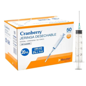 Jeringa 20cc 21g x 1 1/2 Cja x 50