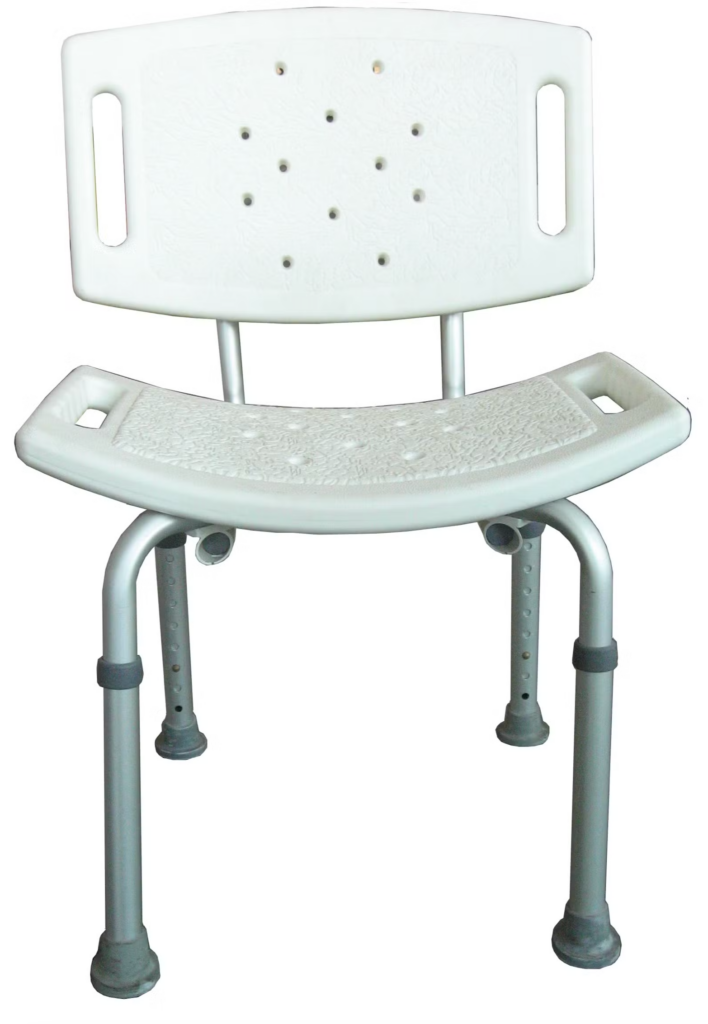 Silla para ducha con respaldo