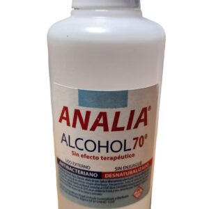 Alcohol 70° formato 250 cc con tapa