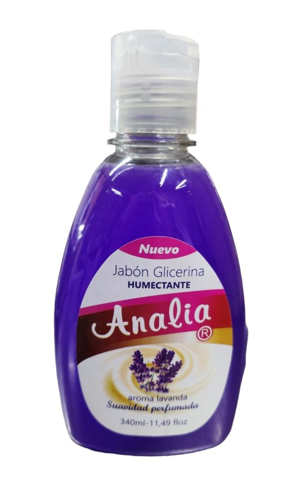 Jabón glicerina humectante 340 ml aroma Lavanda