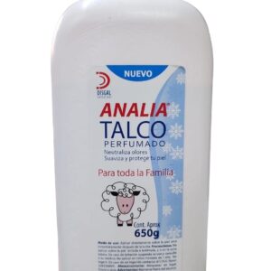 Talco perfumado Analia 650 grs